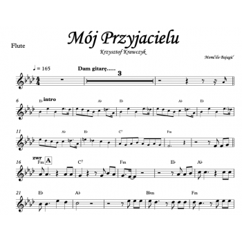 Mój przyjacielu, Krzysztof Krawczyk - Flute/Violin/Piano (C-Instrument)